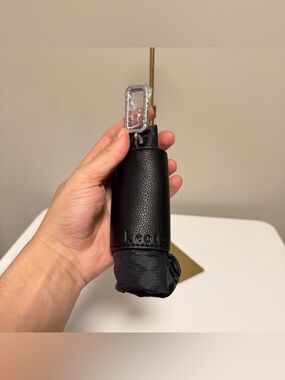 Keote Keychain Tote Black with Silver Clasp